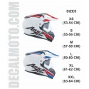 helmet AFRICA TWIN WHITE ENDURO CASCO